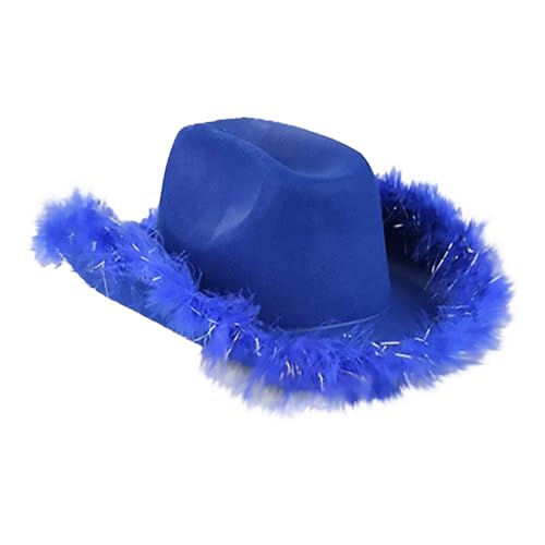 Generisch Western-Cowboyhut für Damen und Herren, klassischer Fedora-Hut mit breiter Krempe und Schnallengürtel Accessoires FüR Cowgirl KostüM Karneval ZubehöR Generisch Western-Cowboyhut für Damen und Herren, klassischer Fedora-Hut mit breiter Krempe und Schnallengürtel Accessoires FüR Cowgirl KostüM Karneval ZubehöR von Generisch