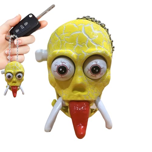 Generisch Wind Up Skeleton Toy, Clockwork Skull Figurine, 1.69x2.09x2.56 Inches Walking Skeleton Prank Model with Spring Action Legs, Desk Decoration for Birthday Party Favor Kids Stress Ease Fun von Generisch