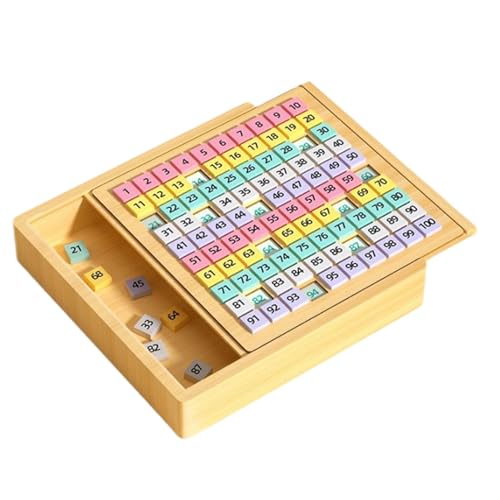 Generisch Wooden Hundred Board, Consecutive Numbers Learning Toy, Preschool Educational Counting Game, Fun Math Activity 8.86x8.86x1.18 Inches for Kids 3+ Years Old Generisch Wooden Hundred Board, Consecutive Numbers Learning Toy, Preschool Educational Counting Game, Fun Math Activity 8.86x8.86x1.18 Inches for Kids 3+ Years Old von Generisch