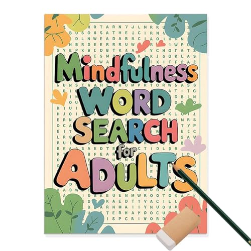 Generisch Word Search Books Adults, 8.27x11.22in Multilevel Searching Game Relaxing, Word Find Set to Keep Mind Busy, Activity Games for Stress Relief, Includes 400 Plus Puzzles von Generisch