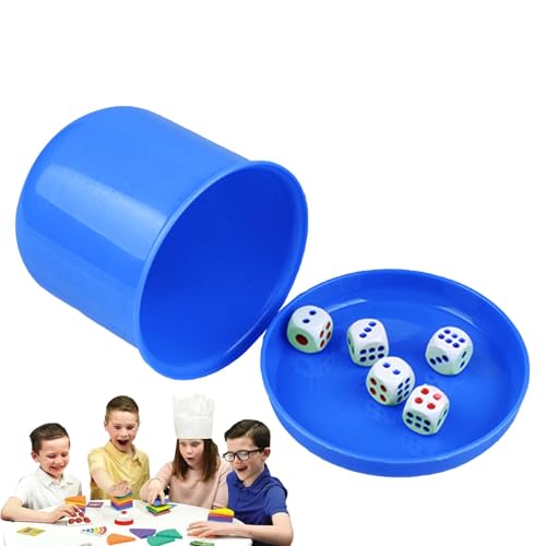 Generisch Würfelbecher-Set, Bar-Würfelbecher-Set | Würfelspiel für Bar | Würfel-Shaker-Becher für Bar-Partys, Familien-Würfelspiele, Würfel-Shaker mit 5 Würfeln, lustige Würfel-Cup-Spiele von Generisch