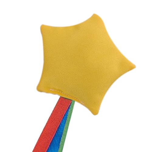 Generisch Wurfsäckchen Zum Werfen,Kleine Wurfsäckchen Im Stern-Design | Leichtes Wurfspielzeug Mit Bändern Für Garten Sportunterricht & Aktivitäten von Generisch