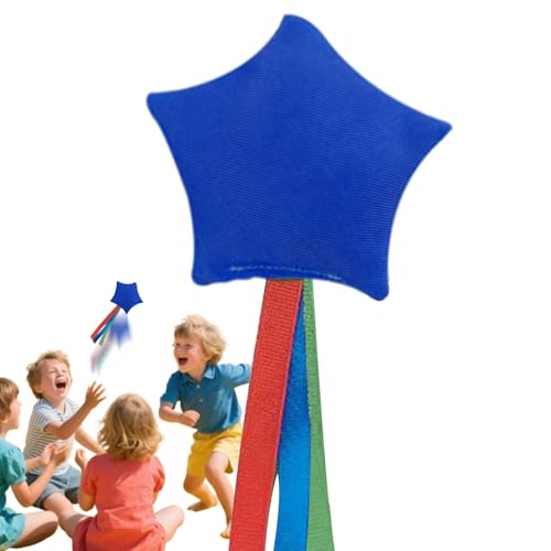 Generisch Wurfsäckchen Zum Werfen - Kleine Wurfsäckchen Im Stern-Design,Tragbares Wurfspielzeug Mit Bändern Für Garten Camping Unterricht Indoor Outdoor von Generisch