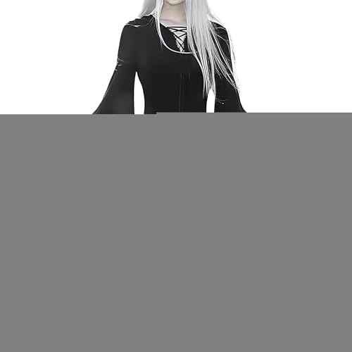 Generisch flügel-er für Damen, Halloween-mit ärmeln | Halloween Kostüm ung - Damen Gothic-mit ärmeln, Partyfür Halloween, Cosplay, Vintage- von Generisch