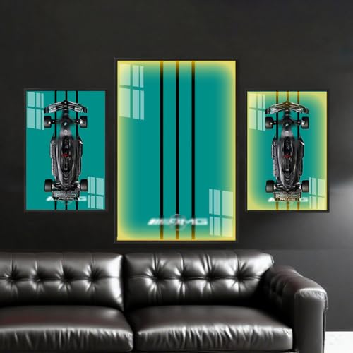 Generisch for Le*go Technic Mercedes-AMG W14 E Performance Racing Car Kit 42171 Wall Mount Wall Mount for Collectors Home or Office Decoration Gradient (USB Illuminated Version B) von Generisch