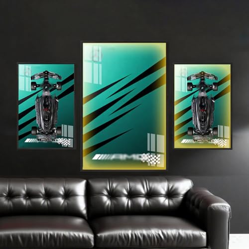 Generisch for Le*go Technic Mercedes-AMG W14 E Performance Racing Car Kit 42171 Wall Mount Wall Mount for Collectors Home or Office Decoration Gradient (USB Illuminated Version C) von Generisch