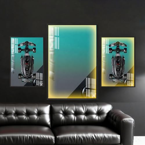 Generisch for Le*go Technic Mercedes-AMG W14 E Performance Racing Car Kit 42171 Wall Mount Wall Mount for Collectors Home or Office Decoration Gradient (USB Illuminated Version D) von Generisch