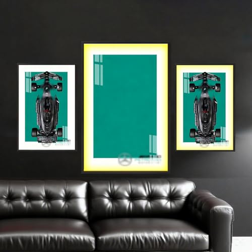 Generisch for Le*go Technic Mercedes-AMG W14 E Performance Racing Car Kit 42171 Wall Mount Wall Mount for Collectors Home or Office Decoration Gradient (USB Illuminated Version F) von Generisch