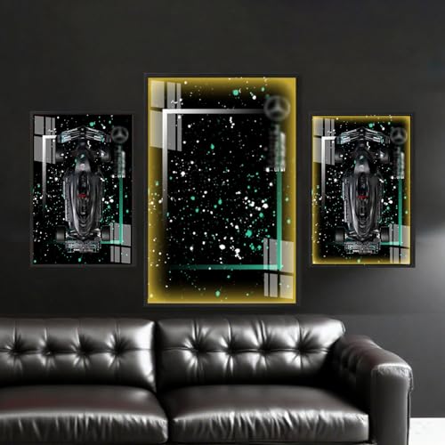 Generisch for Le*go Technic Mercedes-AMG W14 E Performance Racing Car Kit 42171 Wall Mount Wall Mount for Collectors Home or Office Decoration Gradient (USB Illuminated Version G) von Generisch