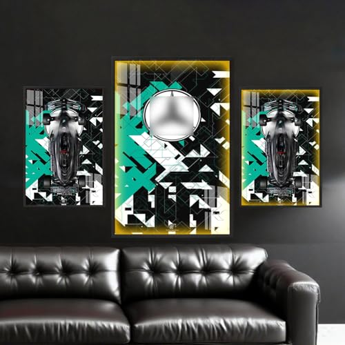 Generisch for Le*go Technic Mercedes-AMG W14 E Performance Racing Car Kit 42171 Wall Mount Wall Mount for Collectors Home or Office Decoration Gradient (USB Illuminated Version I) von Generisch