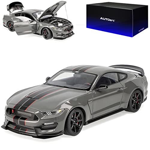 Generisch for. Shelby Mustang GT350R Coupe Grau mit Schwarz Ab 2014 72930 1/18 AutoArt Modell Auto Generisch for. Shelby Mustang GT350R Coupe Grau mit Schwarz Ab 2014 72930 1/18 AutoArt Modell Auto von Generisch