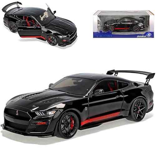 Generisch for. Shelby Mustang GT500 VI Coupe Schwarz mit Streifen in Rot Modell Ab 2014 Version Ab 2020 1/18 Solido Modell Auto Generisch for. Shelby Mustang GT500 VI Coupe Schwarz mit Streifen in Rot Modell Ab 2014 Version Ab 2020 1/18 Solido Modell Auto von Generisch