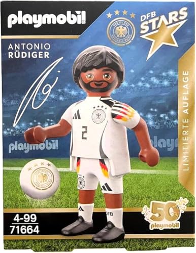 Generisch für Playmobil DFB Stars Antonio Rüdiger 71664 Sammelfigur Nationalmannschaft Limitierte Auflage EM 2024 von Generisch