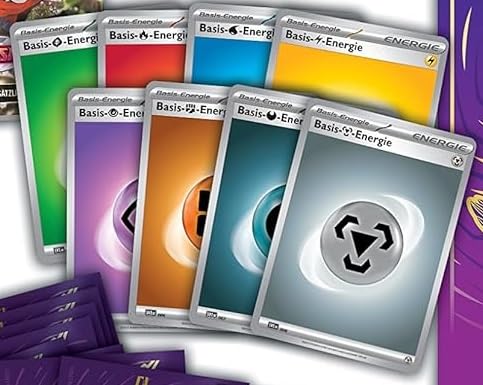 Generisch für Pokemon Energiekarten 100 x auf Deutsch – Sortiertes Set für TCG-Spieler & Sammler von Generisch