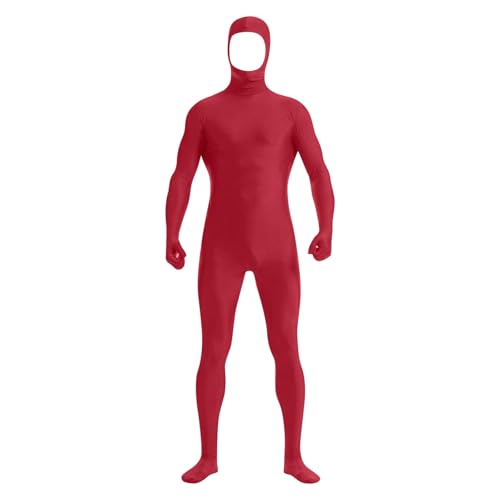 Generisch ganzkörperanzug herren damen kostüm schwarz eng kinder hautfarben, 2025 Ganzkörperanzug Kostüm Herren Damen - Bodysuit Erwachsene Panther Und Monster Zentai Cosplay Unisex Jumpsuit Wein S von Generisch