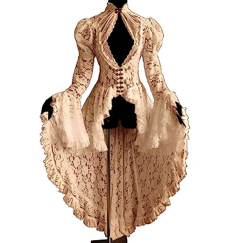 Generisch vampir kostüm damen,Vampir Kostüm Damen Goth Dress Trompetenärmel Renaissance Mittelalter Kleidung Barock Viktorianisches Gothic Kleid Karneval Vintage Faschingskostüme SteampunkKhaki,XL Generisch vampir kostüm damen,Vampir Kostüm Damen Goth Dress Trompetenärmel Renaissance Mittelalter Kleidung Barock Viktorianisches Gothic Kleid Karneval Vintage Faschingskostüme SteampunkKhaki,XL von Generisch
