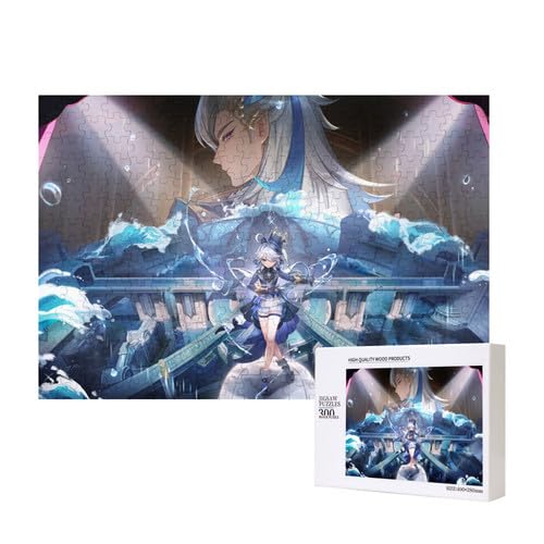 Genshin Impact Graphic Großes Holzpuzzle für Erwachsene, Pappelmaterial 300丨500丨1000 Teile Puzzle von Generisch
