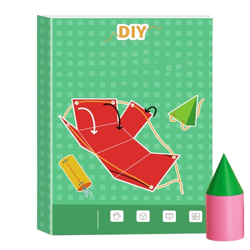 Geometrie Workbook - Papier 3D Formen Lernbuch | Hocheffiziente interaktive Geometrie -Modelle | Ziehen Sie das geflochtene Seilendesign zum Unterrichten von Volumenoberflächenmathematik an Geometrie Workbook - Papier 3D Formen Lernbuch | Hocheffiziente interaktive Geometrie -Modelle | Ziehen Sie das geflochtene Seilendesign zum Unterrichten von Volumenoberflächenmathematik an von Generisch