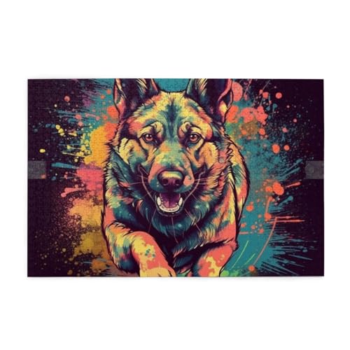 Germshepherd Running 1000 Teile Puzzle für Erwachsene Holzpuzzles für Erwachsene Geschenke Heimdekoration Germshepherd Running 1000 Teile Puzzle für Erwachsene Holzpuzzles für Erwachsene Geschenke Heimdekoration von Generisch