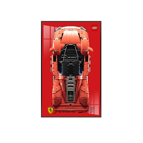 Geschenk für L-e*g-o Auto-Wandhalterung, Display-Liebhaber, nur Wandrahmen! (42143 Ferr*ari Day*tona SP3) (Basics,A) von Generisch