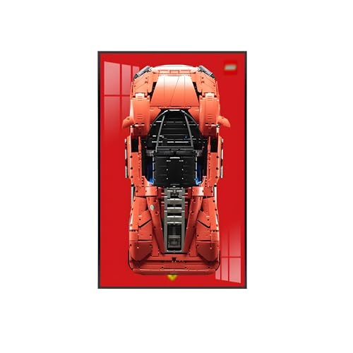 Geschenk für L-e*g-o Auto-Wandhalterung, Display-Liebhaber, nur Wandrahmen! (42143 Ferr*ari Day*tona SP3) (Basics,C) von Generisch
