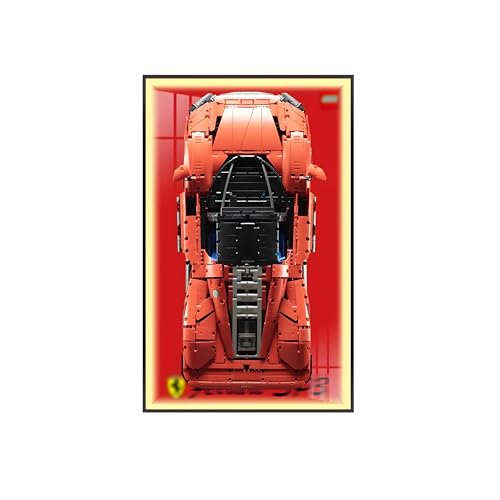 Geschenk für L-e*g-o Auto-Wandhalterung, Display-Liebhaber, nur Wandrahmen! (42143 Ferr*ari Day*tona SP3) (Licht, A) von Generisch
