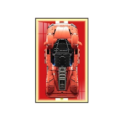 Geschenk für L-e*g-o Auto-Wandhalterung, Display-Liebhaber, nur Wandrahmen! (42143 Ferr*ari Day*tona SP3) (Licht, B) von Generisch