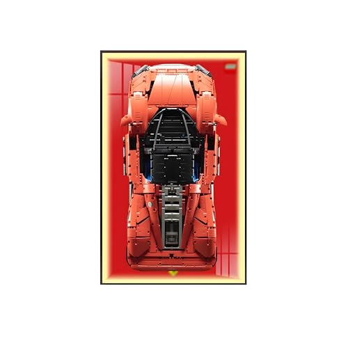 Geschenk für L-e*g-o Auto-Wandhalterung, Display-Liebhaber, nur Wandrahmen! (42143 Ferr*ari Day*tona SP3) (Licht, C) von Generisch
