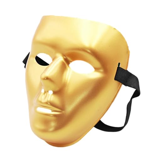 Gesichtsmaske Halloween – Vollgesichtsabdeckung im Hip-Hop-Stil | Atmungsaktive Gesichtsverkleidung für Karneval, Tanzshow, Cosplayfest und Maskenball Veranstaltung Erwachsene Jugendliche von Generisch