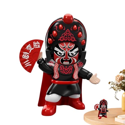 Gesichtsveränderndes Puppenspielzeug, Peking-Drama-Puppe - Chinesische Drama-Figur mit 5 interaktiven Gesichtern - Chinesische Drama-Figur, Souvenirfigur für Zuhause, Büro, Reisen Gesichtsveränderndes Puppenspielzeug, Peking-Drama-Puppe - Chinesische Drama-Figur mit 5 interaktiven Gesichtern - Chinesische Drama-Figur, Souvenirfigur für Zuhause, Büro, Reisen von Generisch