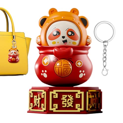 Gesichtswechselspielzeug, gesichtswechselnde Panda-Puppe, Anime-Panda-Miniaturfigur, niedliche Tierornamente mit mehreren einzigartigen Gesichtern, Wohnkultur für Wohnzimmer, ca von Generisch