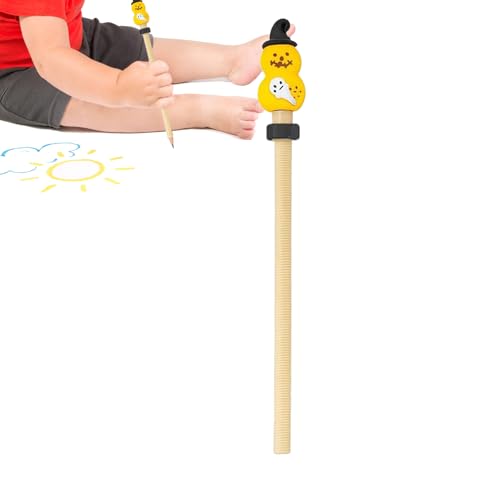 Gewindeter Fidget Bleistift | Holz Halloween Sensorik Drehstift - Sensorisches Spielzeug Für Kinder Unterwegs Reisen Warten Schule Bibliothek Hausaufgaben von Generisch
