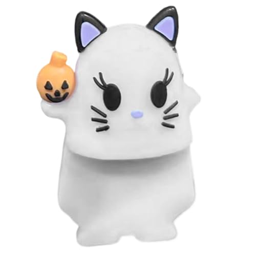 Ghostees Mystery, Ghost Figur Peel Stick, 1,5x1,5 cm, Neuheit Telefonpuppe, kreative Display -Figur, Innenländer im Freien, Tischhaus verwendet von Generisch