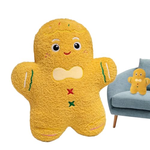 Gingerbread Man Pluschtier,Plüsch Lebkuchenmann Spielzeug | Kuscheliger Umarmungs Spielzeug Puppe Für Kinder Erwachsene Sofa Bett Auto Gingerbread Man Pluschtier,Plüsch Lebkuchenmann Spielzeug | Kuscheliger Umarmungs Spielzeug Puppe Für Kinder Erwachsene Sofa Bett Auto von Generisch