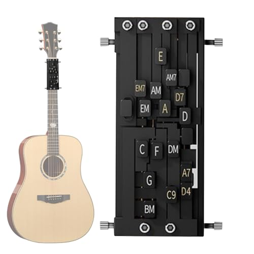 Gitarren-Akkordpresse, tragbare Saitenpresse | Instrumente für Bass für Familien, Spiel für Teenager, junge Freunde, Anfänger und Profis von Generisch