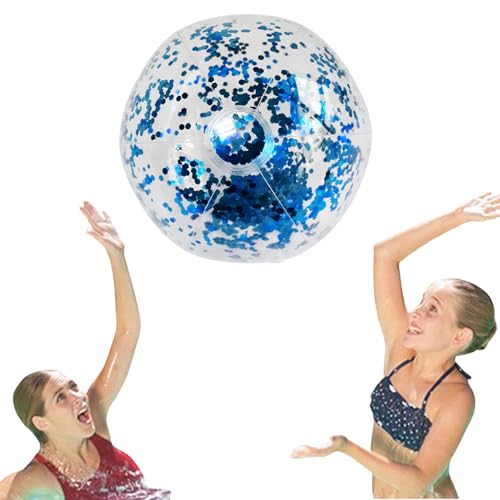 Glitzer-Wasserball,Ballspielzeug mit Pailletten für den Außenbereich -Transparentes Glitzer-Schwimmbad-Spielzeug, faltbares Design, Outdoor-Spielzeug für Sommerpartys, Dekorationen Glitzer-Wasserball,Ballspielzeug mit Pailletten für den Außenbereich -Transparentes Glitzer-Schwimmbad-Spielzeug, faltbares Design, Outdoor-Spielzeug für Sommerpartys, Dekorationen von Generisch