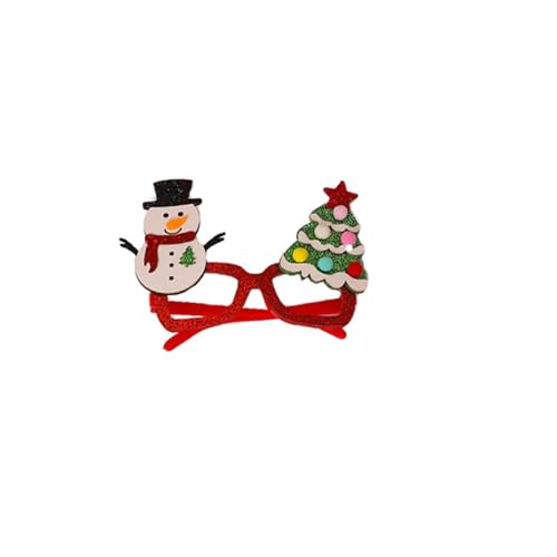 Glitzernde Party-Brille, Weihnachtsdekoration, Kostüm, Brille, Partybrille, Rahmen für Feiertage, Schneemann und Baum Glitzernde Party-Brille, Weihnachtsdekoration, Kostüm, Brille, Partybrille, Rahmen für Feiertage, Schneemann und Baum von Generisch
