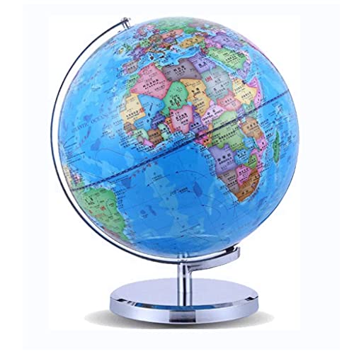 Globus Desktop Earth Globe mit Metallsockel - 9,8 Zoll pädagogischer geografischer Globus for Kinder und Erwachsene - Blue Ocean World(20cm) von Generisch