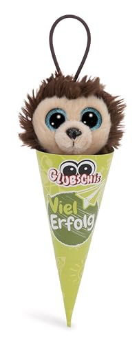Glubschis Schultüte Kuscheltier Anhänger 9 cm, Löwe Cliff als Back to School Geschenk, Schlüsselanhänger mit großen Glitzeraugen (Cliff) von Generisch