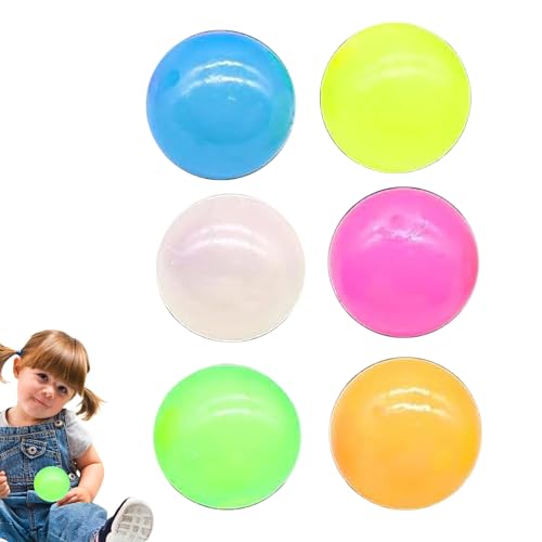 Glühende Deckenkugeln - leuchtet im dunklen klebrigen Ball | Kleberlüftungskugel Spielzeug, Gummi -Glühen für Innenwurfspiele, Rasenfeiern, Innenhöfe, Spaß im Freien, Spaß im Freien Glühende Deckenkugeln - leuchtet im dunklen klebrigen Ball | Kleberlüftungskugel Spielzeug, Gummi -Glühen für Innenwurfspiele, Rasenfeiern, Innenhöfe, Spaß im Freien, Spaß im Freien von Generisch