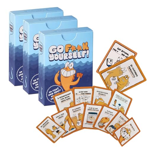 Go Fish Kartenspiel für Erwachsene, 2025 Neues Party-Kartenspiel Interaktiv Erwachsenenspiel Go F**k Yourself Schnell Spielbar Demütigungen Fischspiel Lustige Spiele für Spieleabende Familienfeiern Go Fish Kartenspiel für Erwachsene, 2025 Neues Party-Kartenspiel Interaktiv Erwachsenenspiel Go F**k Yourself Schnell Spielbar Demütigungen Fischspiel Lustige Spiele für Spieleabende Familienfeiern von Generisch