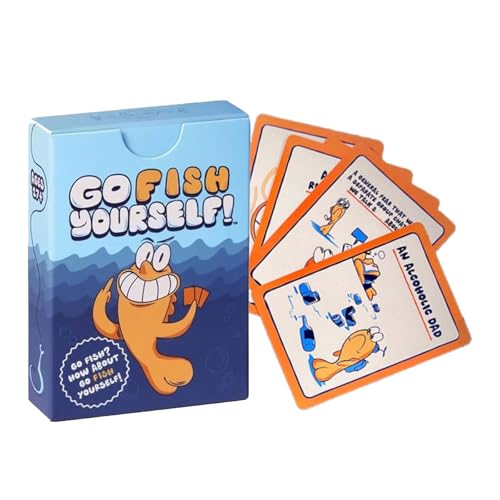 Go Fish Kartenspiel für Erwachsene, Go F**k Yourself Erwachsenenspiel Urlaub Party-Kartenspiel Das Fischspiel der kleinen Demütigungen des Lebens Lustige Spiele für Spieleabende Familienfeiern Go Fish Kartenspiel für Erwachsene, Go F**k Yourself Erwachsenenspiel Urlaub Party-Kartenspiel Das Fischspiel der kleinen Demütigungen des Lebens Lustige Spiele für Spieleabende Familienfeiern von Generisch