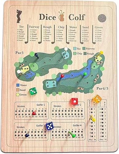 Golf Dice Board Game, Fun and Challenging Golf Dice Game,Golf Dice Board Game,Wooden Tabletop Golf Dice Game, Fun and Challenging Golf Dice Game,Portable Fun Game for Home Golf Dice Board Game, Fun and Challenging Golf Dice Game,Golf Dice Board Game,Wooden Tabletop Golf Dice Game, Fun and Challenging Golf Dice Game,Portable Fun Game for Home von Generisch