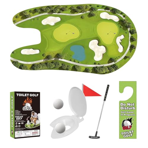 Golfspiel, Mini-Töpfchen-Golf-Set, Badezimmer-Humor, , Badezimmer- , Mini-Übungsspiel, vielseitig, kompakt, 31,5 x 26,4 cm, für Sohn, Freund, Erwachsene, Ehemann, Papa Golfspiel, Mini-Töpfchen-Golf-Set, Badezimmer-Humor, , Badezimmer- , Mini-Übungsspiel, vielseitig, kompakt, 31,5 x 26,4 cm, für Sohn, Freund, Erwachsene, Ehemann, Papa von Generisch