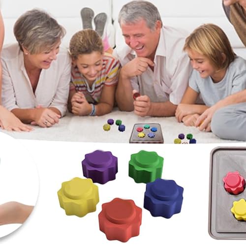 Gonggi Gonggi Korean Game Gonggi Stones Traditionelles Koreanisches Spiel, Gonggi Jack Stone Pebbles Set - Klassischer Hand-Auge-Koordinationsspaß, Lernspielzeug FüR Kinder, Familienaktivität (6pc) von Generisch