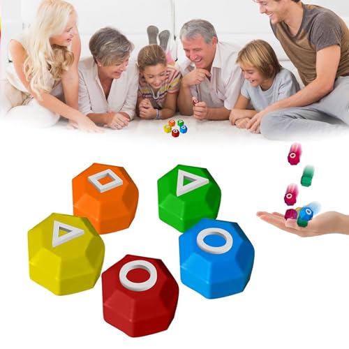 Gonggi Korean Jacks Stone Spielset – Traditionelles Koreanisches Gong-Gi-Spiel mit 5 bunten Steinen für Kinder und Erwachsene – Hand-Auge-Koordination und Konzentrationstraining von Generisch