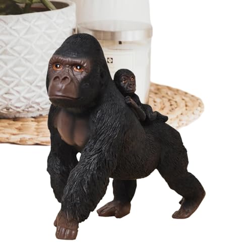 Gorilla-Desktop-Ornamente, Wildlife-Harzfigur,6,5-Zoll-Harz-Desktop-Ornamente Gorilla-Figur-Statuen - Realistische Lernspielzeug-Wildtierskulptur für und Mädchen Gorilla-Desktop-Ornamente, Wildlife-Harzfigur,6,5-Zoll-Harz-Desktop-Ornamente Gorilla-Figur-Statuen - Realistische Lernspielzeug-Wildtierskulptur für und Mädchen von Generisch