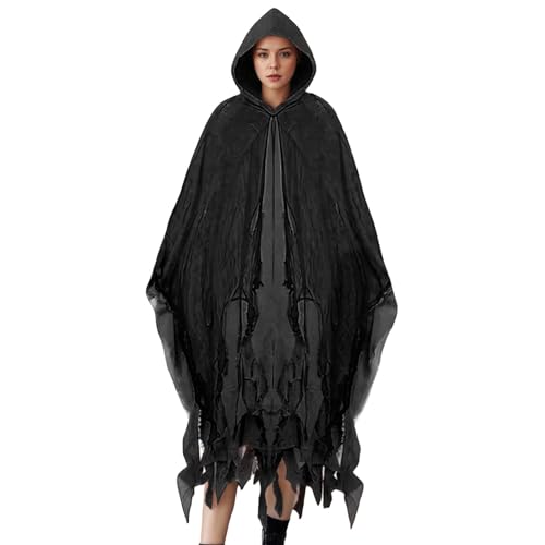 Gothic Kapuzenumhang Mittelalterlicher Ritterumhang Halloween Karneval Zauberer Cosplay Kleidung Vintage Renaissance Performance Kleidungsstück Gothic Kapuzenumhang Mittelalterlicher Ritterumhang Halloween Karneval Zauberer Cosplay Kleidung Vintage Renaissance Performance Kleidungsstück von Generisch
