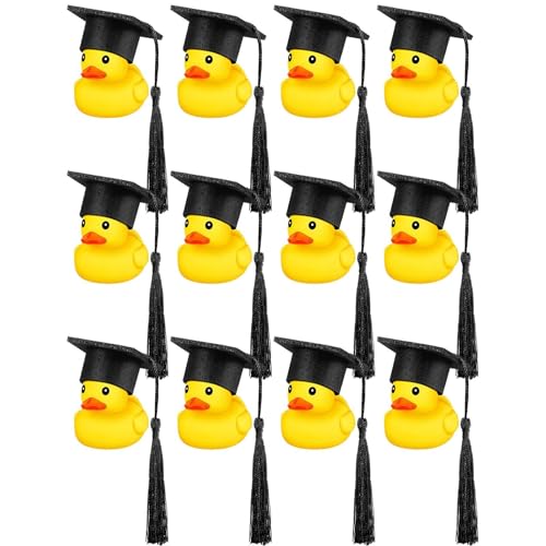 Graduation Duck Car Ornament - Auto Dashboard Decor Graduation Hut | Mini bevorzugt die Abschlusskappe | Gummi Enten mit Grad Cap Diploma Grad Austauschgeschenk für Student Sohn Tochter Graduation Duck Car Ornament - Auto Dashboard Decor Graduation Hut | Mini bevorzugt die Abschlusskappe | Gummi Enten mit Grad Cap Diploma Grad Austauschgeschenk für Student Sohn Tochter von Generisch