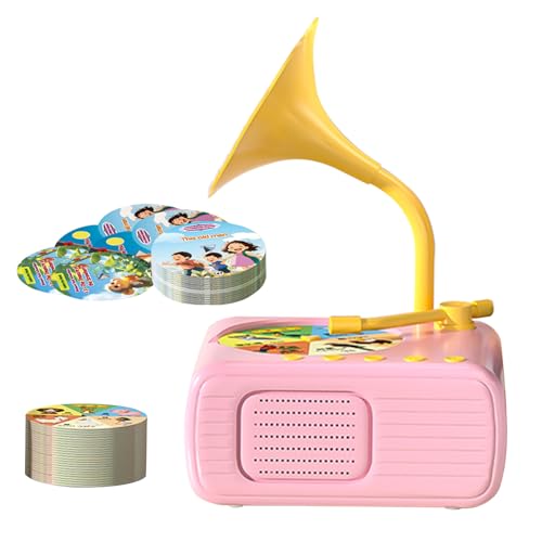 -Grammophon-Musikspielzeug, Kinder-Phonograph-Plattenspieler-Musik-Phonograph-Schallplattenspielzeug für Kleinkinder | Kinder-Phonograph, Story-Musik-Player, interaktives Lernspielzeug für -Grammophon-Musikspielzeug, Kinder-Phonograph-Plattenspieler-Musik-Phonograph-Schallplattenspielzeug für Kleinkinder | Kinder-Phonograph, Story-Musik-Player, interaktives Lernspielzeug für von Generisch